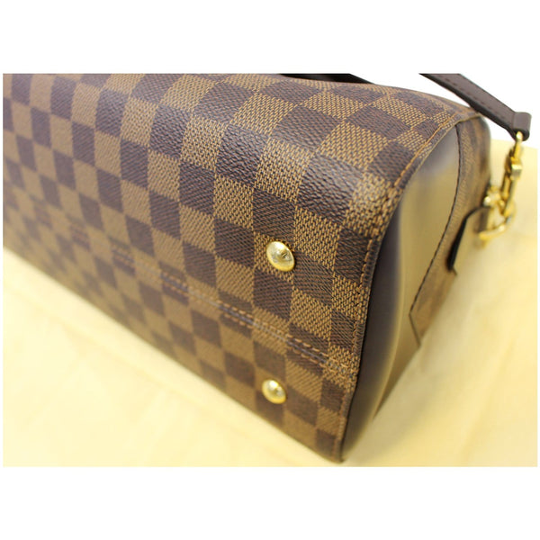 LOUIS VUITTON Kensington Bowling Damier Ebene Shoulder Handbag-US