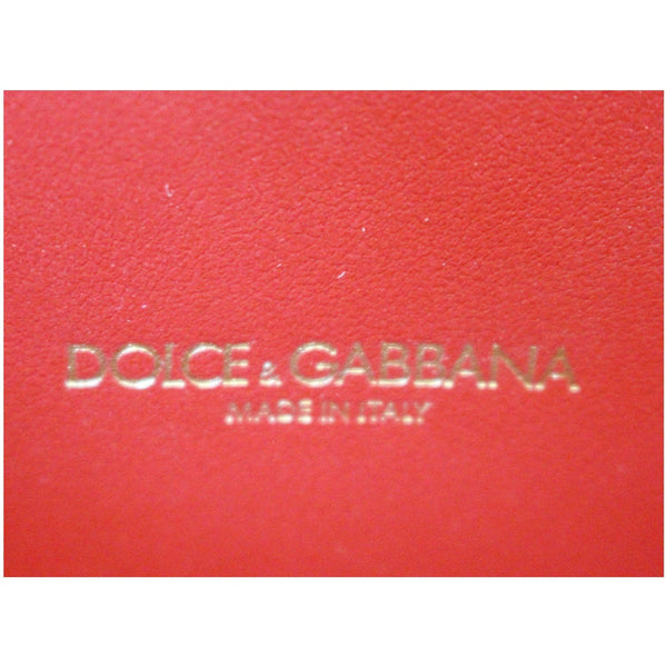 DOLCE & GABBANA Devotion Mini Leather Crossbody Bag Red