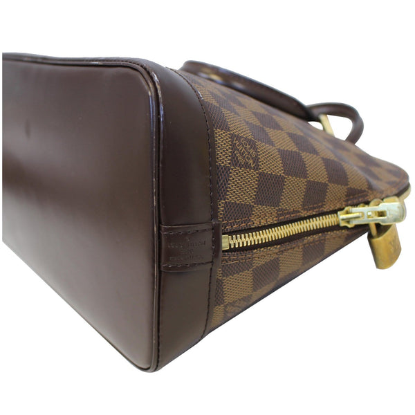 Louis Vuitton Alma Damier Ebene Shoulder Tote right seams