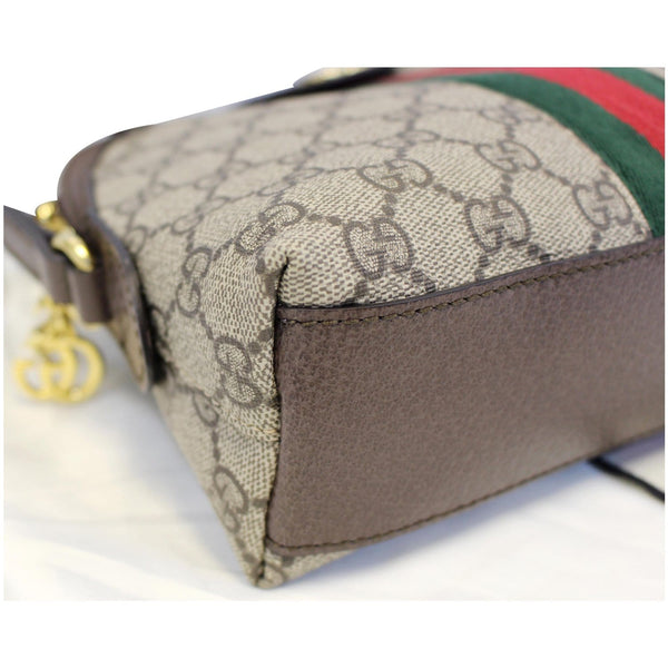 GUCCI Ophidia GG Supreme Canvas Small Shoulder Bag Beige 499621