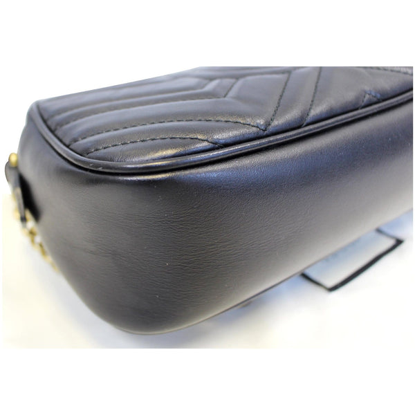 GUCCI GG Marmont Matelasse Small Leather Crossbody Bag Black-US