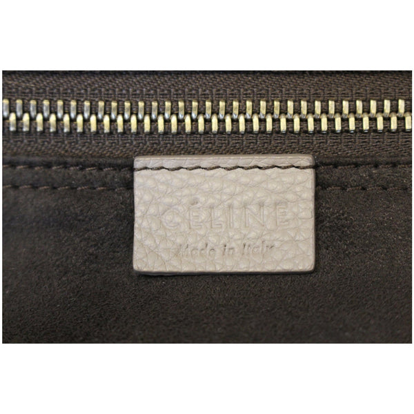 Celine calfskin mini leather luggage tote bag- Tag