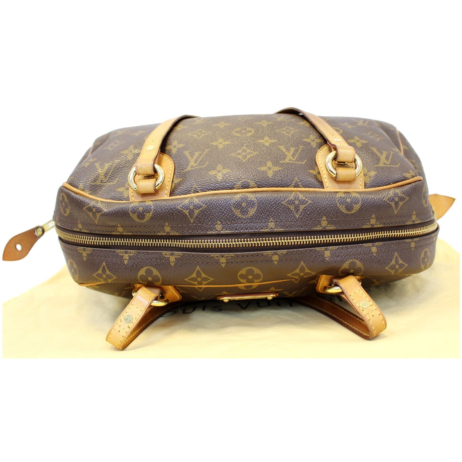 Montorgueil cloth handbag Louis Vuitton Brown in Cloth - 34220281