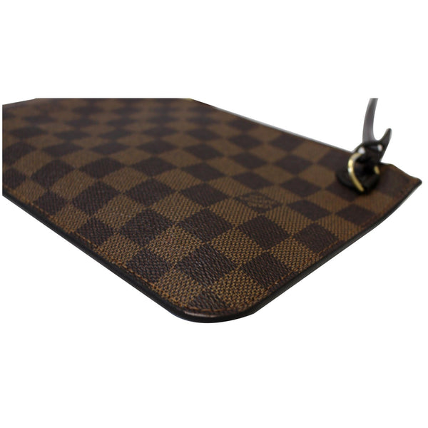 LOUIS VUITTON Pochette Wristlet Pouch Damier Ebene Neverfull MM/GM Brown