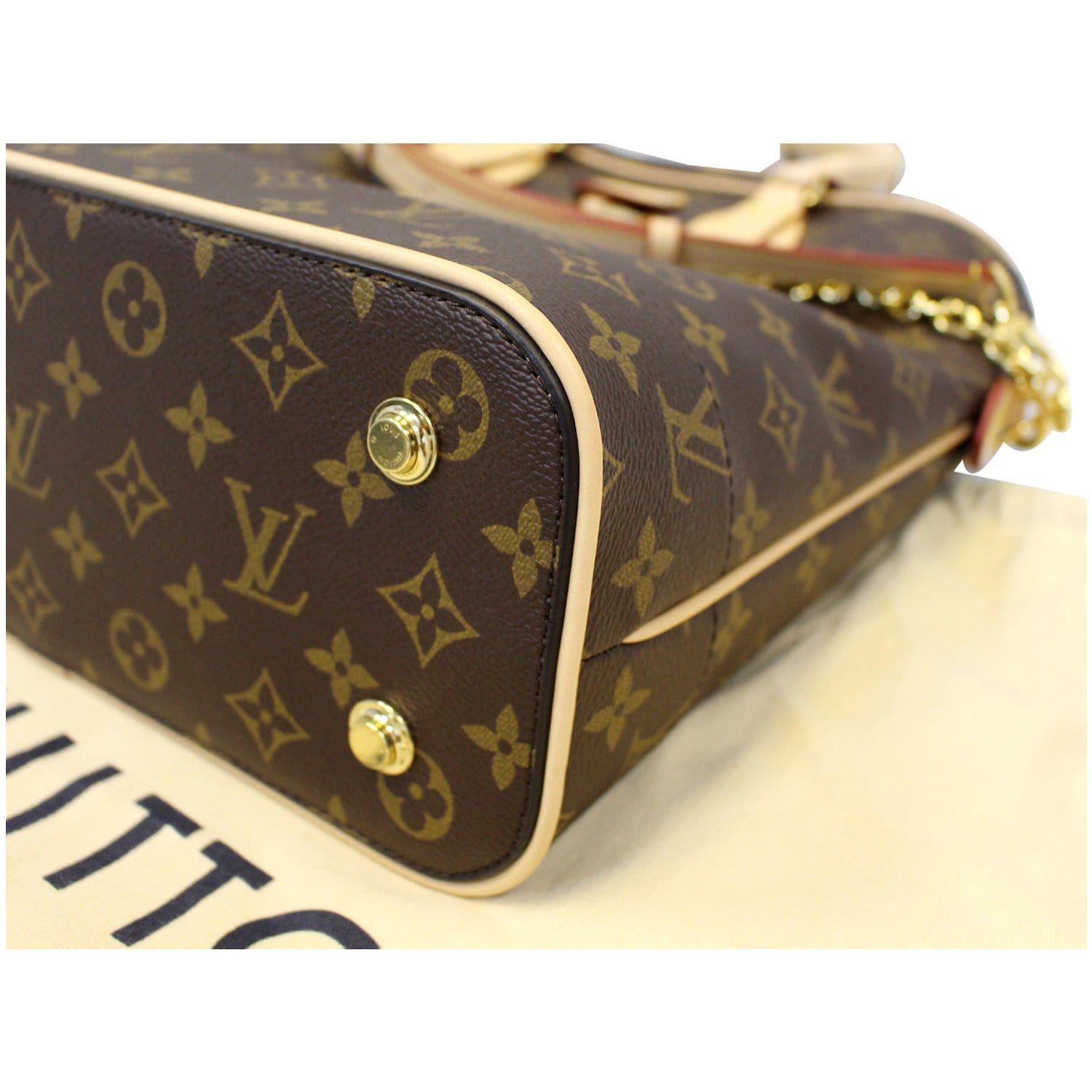 💝BUMBAG monogram+leather Belt bag, shoulder bag M43644#071th,Size