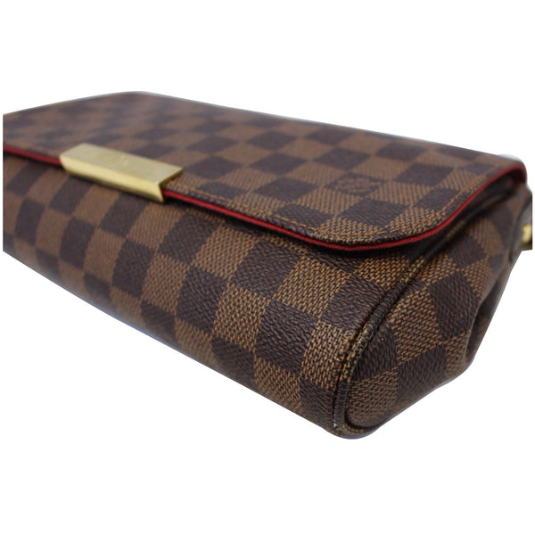 LOUIS VUITTON Favorite MM Damier Ebene Crossbody Bag Brown