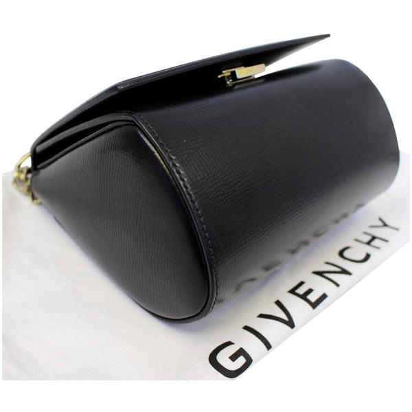GIVENCHY Mini Pandora Box Calfskin Leather Chain Crossbody Bag Black-US
