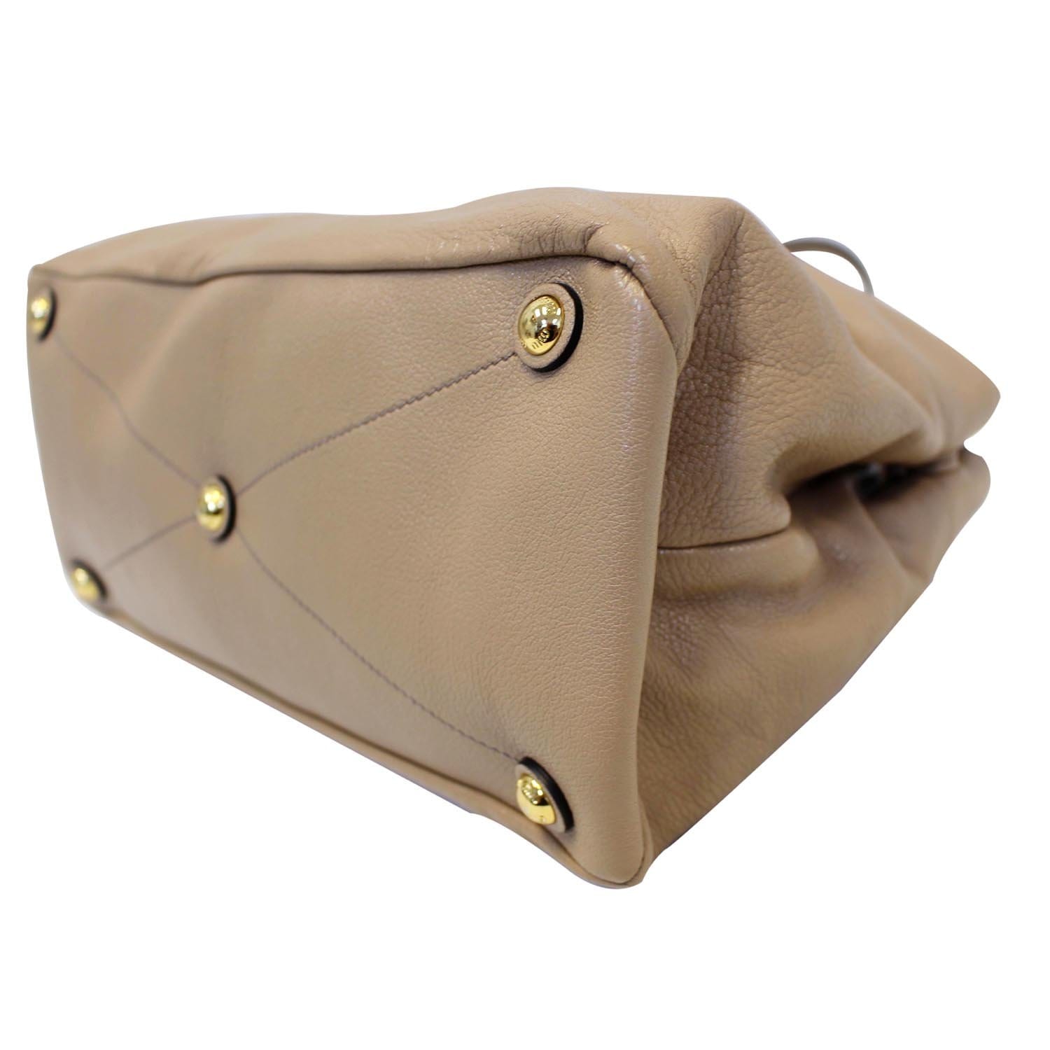 Miu Miu Shoulder Bag Mughetto Madras Leather Suede 5BH087