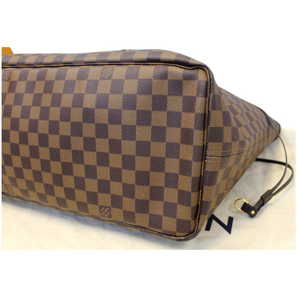 LOUIS VUITTON Neverfull GM Damier Ebene Tote Shoulder Bag Brown