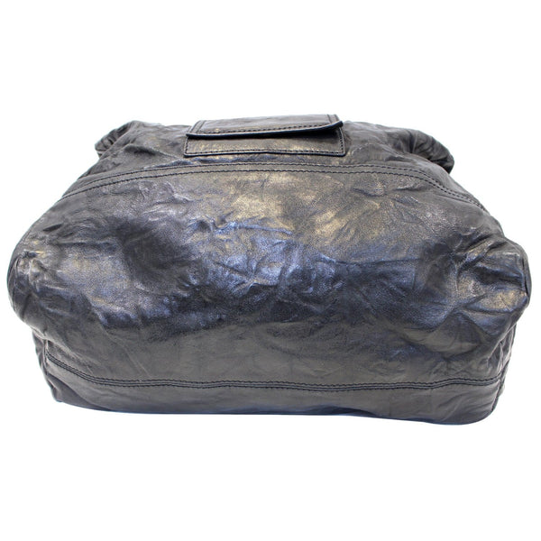 GIVENCHY Pandora Black Wrinkled Sheepskin Leather Shoulder Bag-US