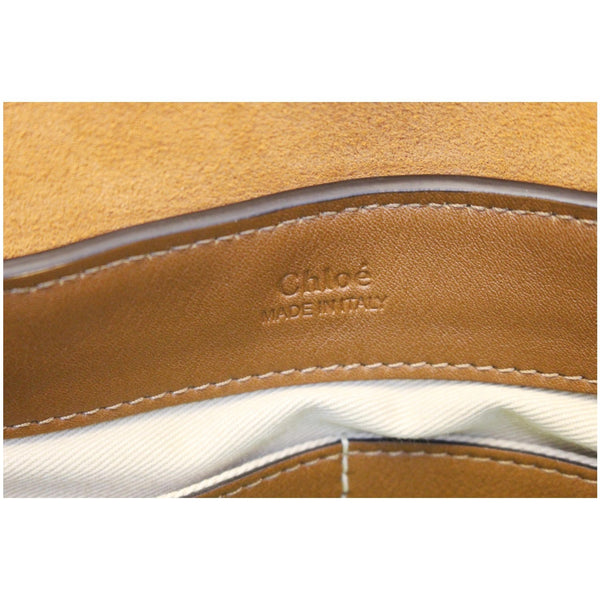 CHLOE Faye Day Mixed Flap Leather Medium Shoulder Bag Tan-US