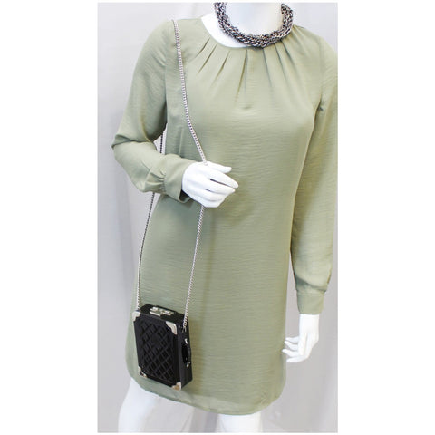 CHANEL Evening In The Air Mini Trolley Minaudiere Crossbody Bag Black