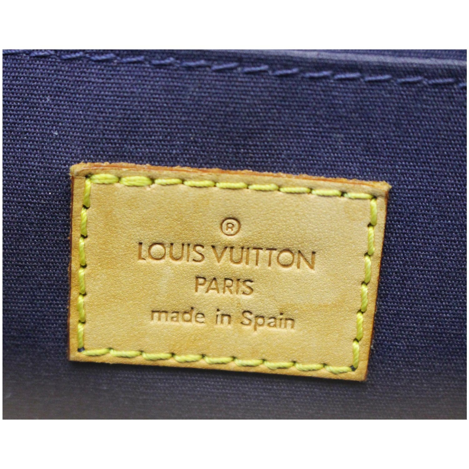 LOUIS VUITTON Roxbury Drive Monogram Vernis Clutch Bag Blue