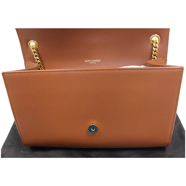 YVES SAINT LAURENT Kate Large Grain De Poudre Leather Shoulder Bag Brown