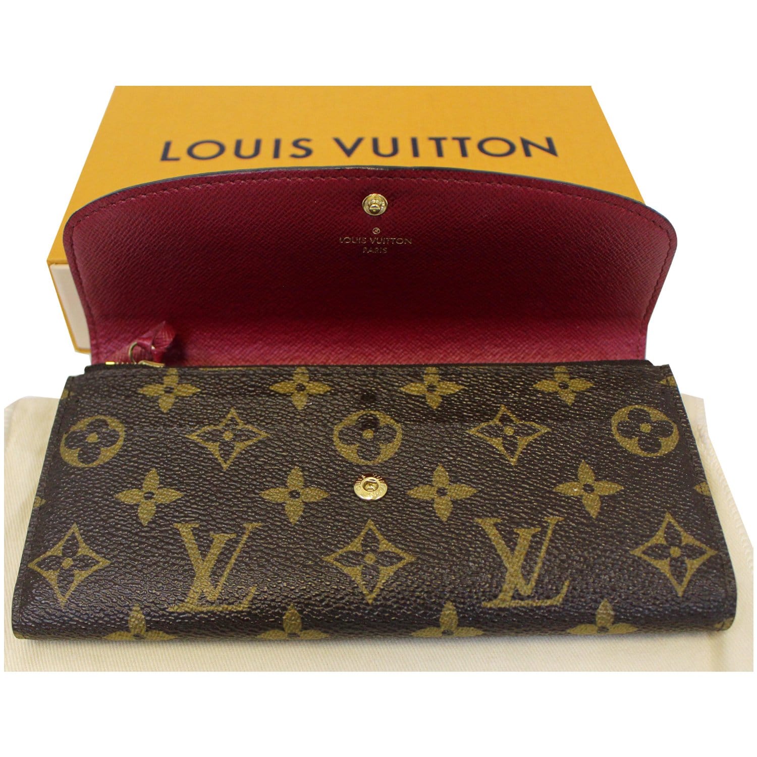 LOUIS VUITTON Taupe Leather Wallet – Labels Luxury