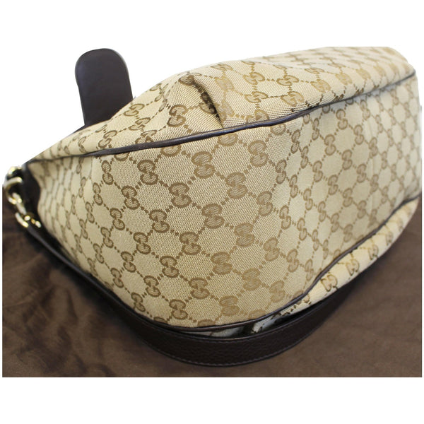 GUCCI Dressage Monogram Web Hobo Bag Dark Brown-US