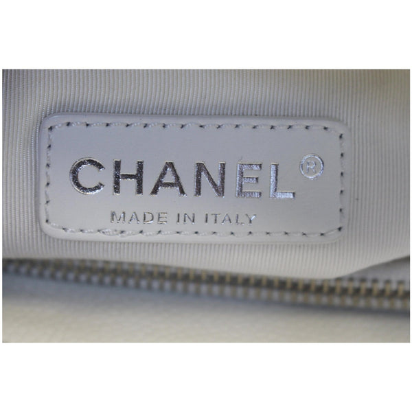 CHANEL Grand Shopping Quilted Caviar Leather Tote Bag White-US