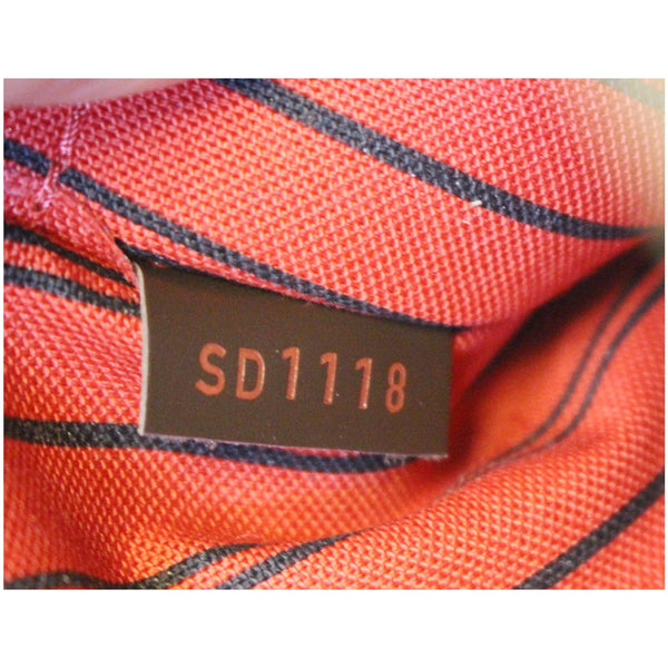 Louis Vuitton Neverfull Wristlet Damier Ebene Pouch - lv tag