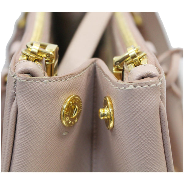 PRADA Lux Large Saffiano Leather Tote Shoulder Bag Light Pink