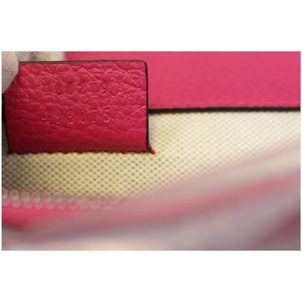 Gucci Dionysus Small Guccify Grained Leather Bag Pink - serial code