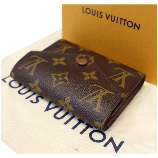 LOUIS VUITTON Victorine Monogram Canvas Wallet Brown