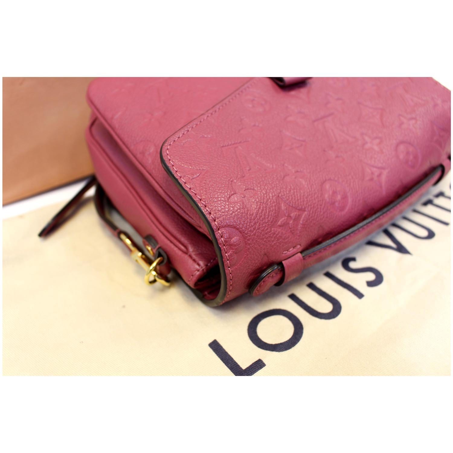 Louis Vuitton Baby Pink Monogram Empreinte Pochette Metis Bag