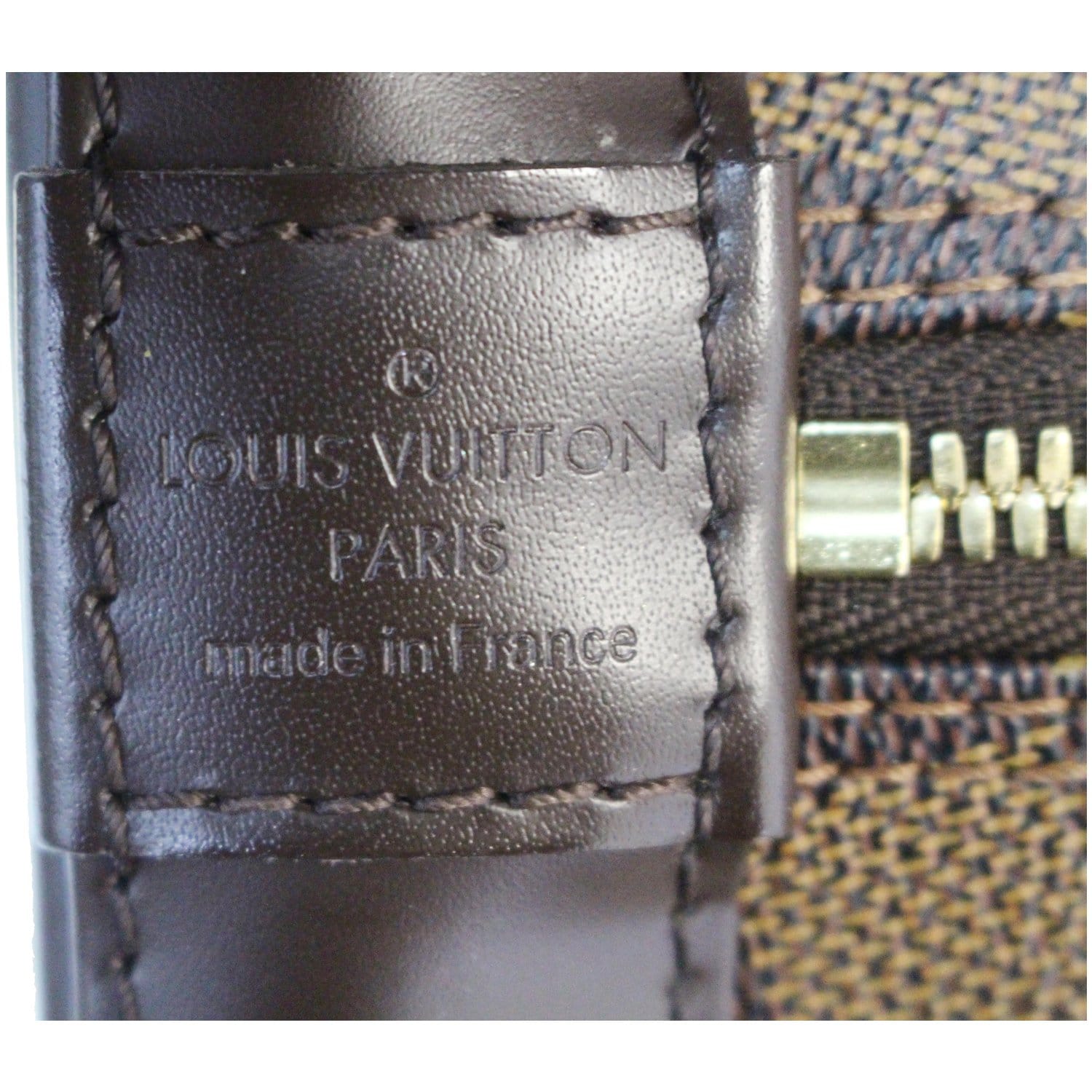 LV Louis Vuitton Alma PM Handbag Damiere Ebene Brown Canvas Bag - VGC