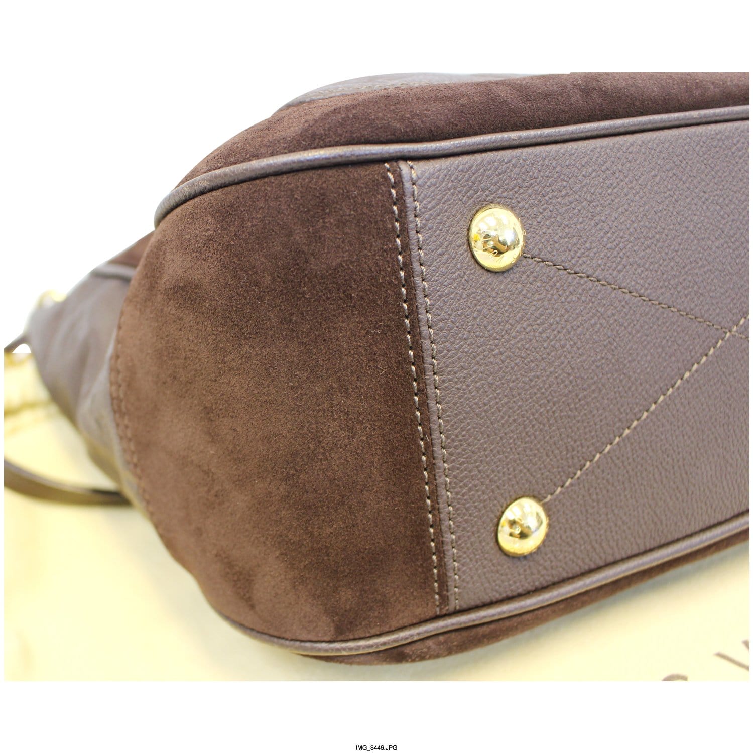 Auth Louis Vuitton Audacieuse Handbag Monogram Empreinte Leather MM