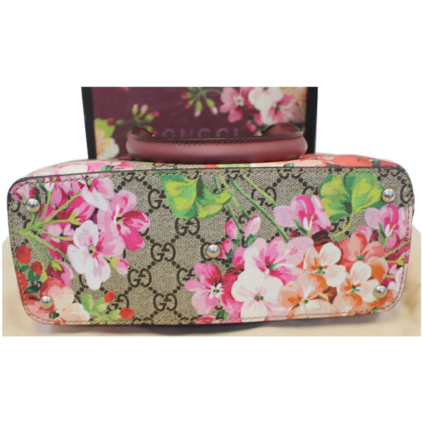Gucci Satchel Bag GG Supreme Blooms Small - bottom view