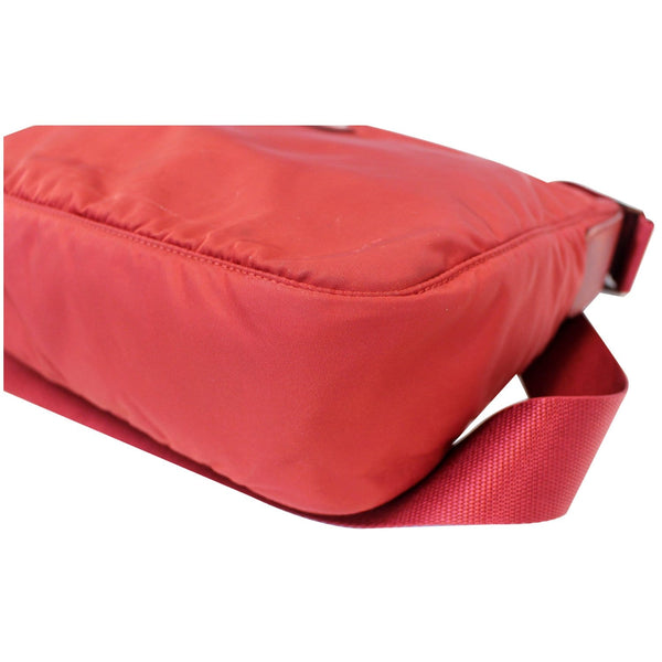 Prada Nylon Crossbody Bag Red - Downward Strap under View