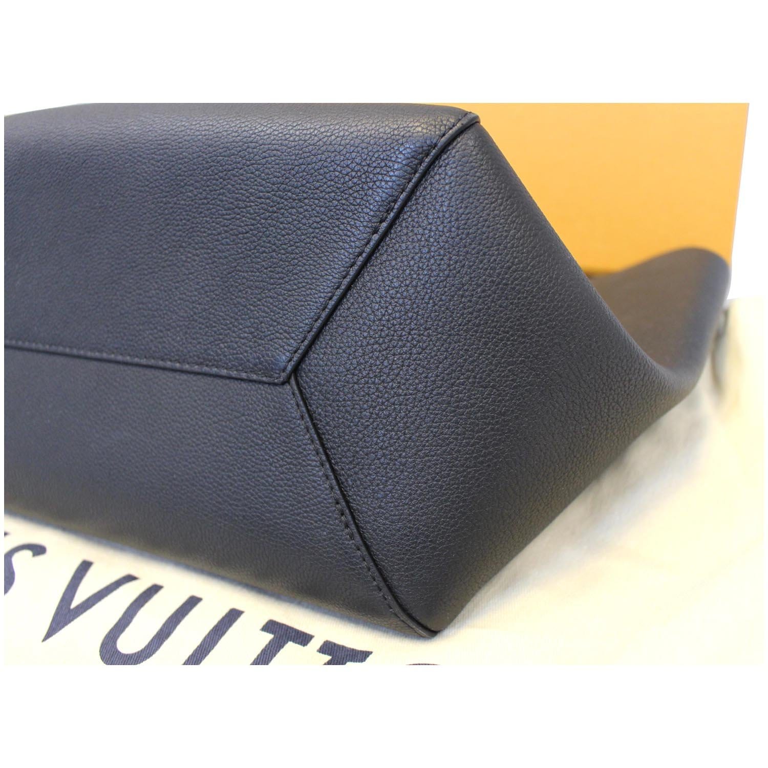 Louis Vuitton Mechanical Flowers Black and Cream Calfskin Leather Lockme bag