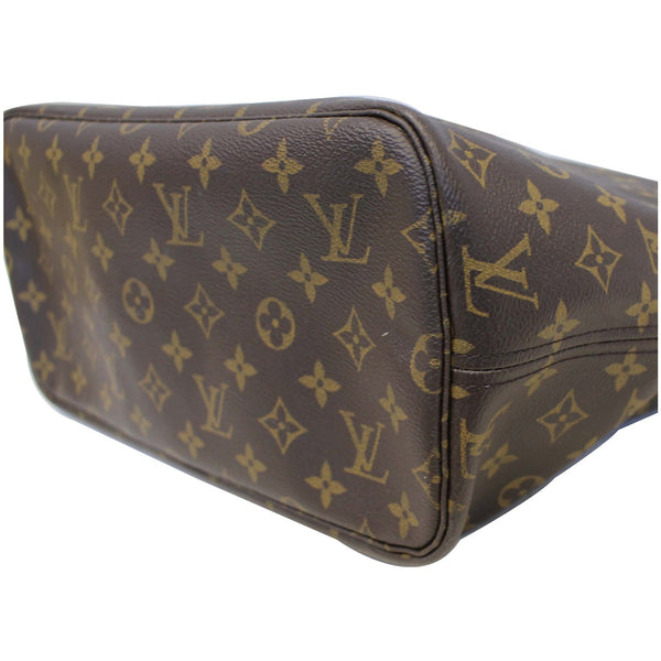 LOUIS VUITTON Neverfull MM Monogram Canvas Tote Shoulder Bag Brown