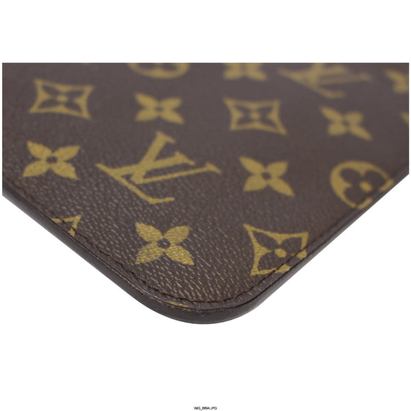 LOUIS VUITTON Pochette Wristlet Pouch Monogram Canvas Neverfull MM
