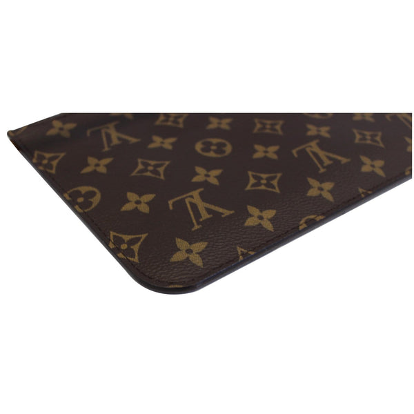 LOUIS VUITTON Pochette Wristlet Pouch Monogram Canvas Neverfull MM/GM Brown-US