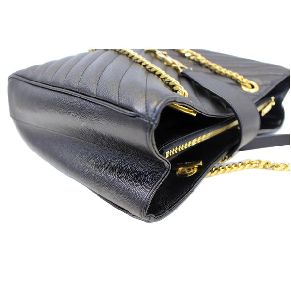YVES SAINT LAURENT Matelasse Chevron Large Monogram Shopper Bag Black-US