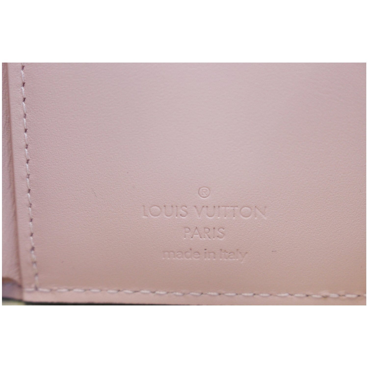 LOUIS VUITTON Cherrywood Compact Wallet Rose Ballerine-US