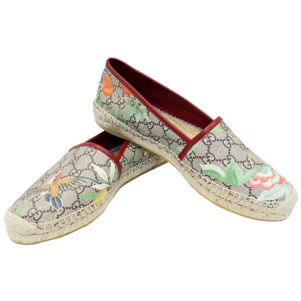 Gucci Flats GG Blooms Supreme Espadrille Size 42 for sale
