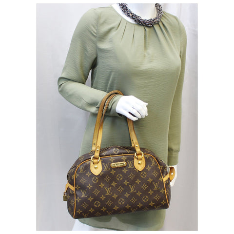 LOUIS VUITTON Montorgueil PM Monogram Canvas Shoulder Bag-US