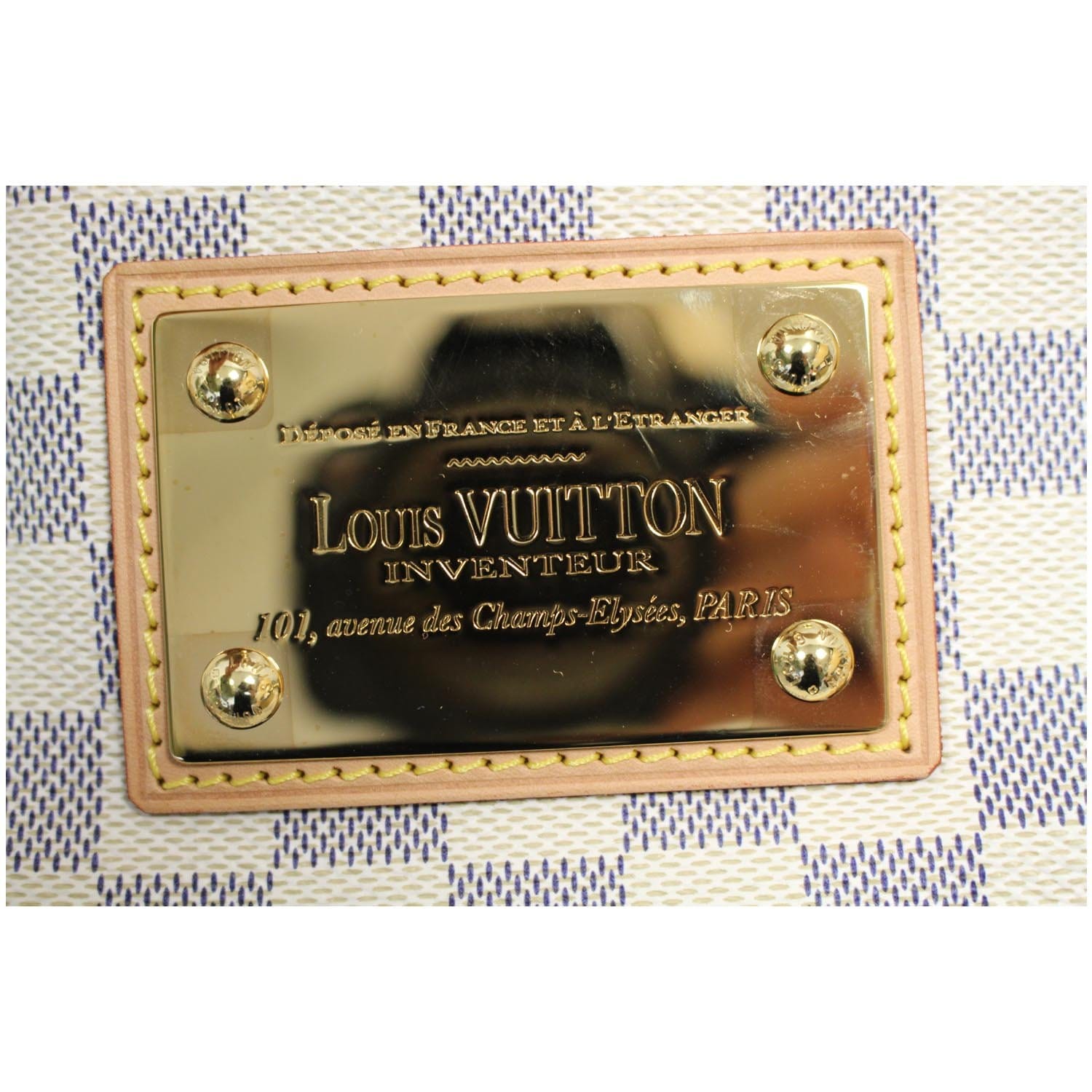 LOUIS VUITTON Galliera GM Damier Azur Shoulder Bag White-US