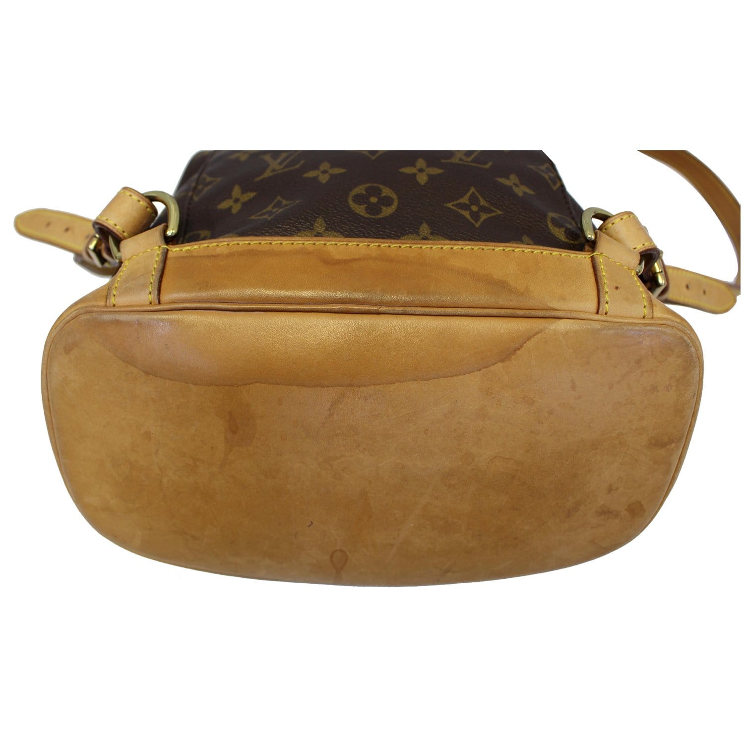 Montsouris PM Monogram Canvas / Natural leather - Handbags