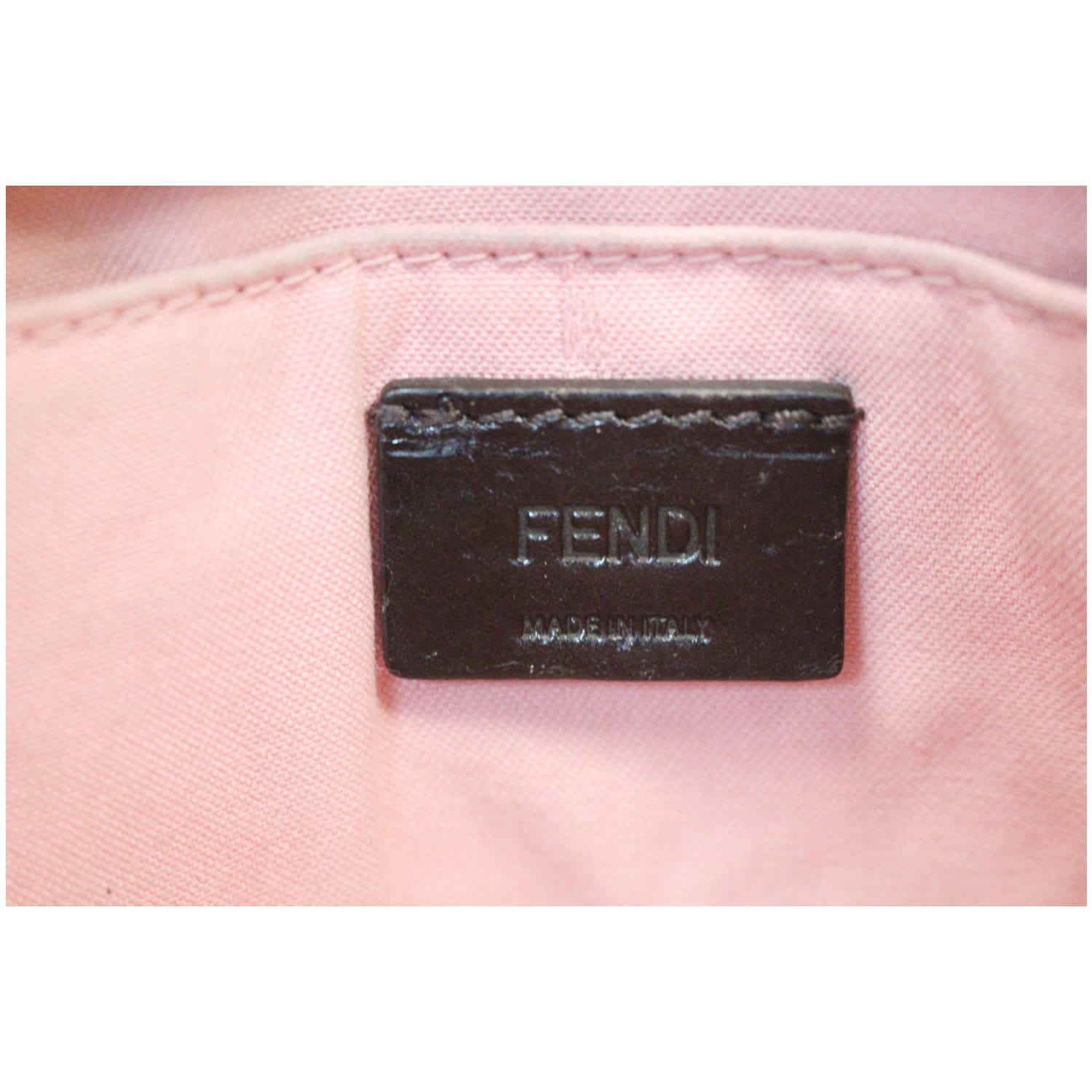 Fendi Zucca Spalmati Pink Pochette Bag ○ Labellov ○ Buy and Sell