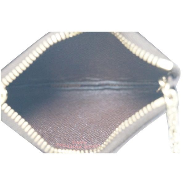 LOUIS VUITTON Key Coin Pouch Damier Ebene Brown-US