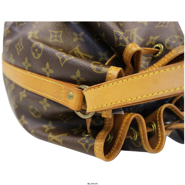LOUIS VUITTON Large Noe Monogram Canvas Shoulder Bag Brown-US