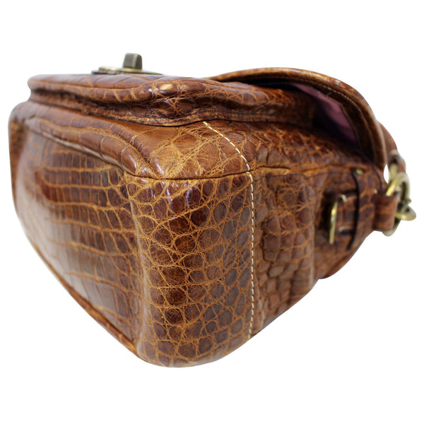 used Coach Legacy Ali Alligator Leather Bag Limited Edition 