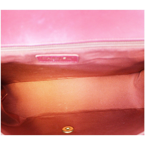 Chanel Flap Large Elegant CC Calfskin Shoulder Bag - interior