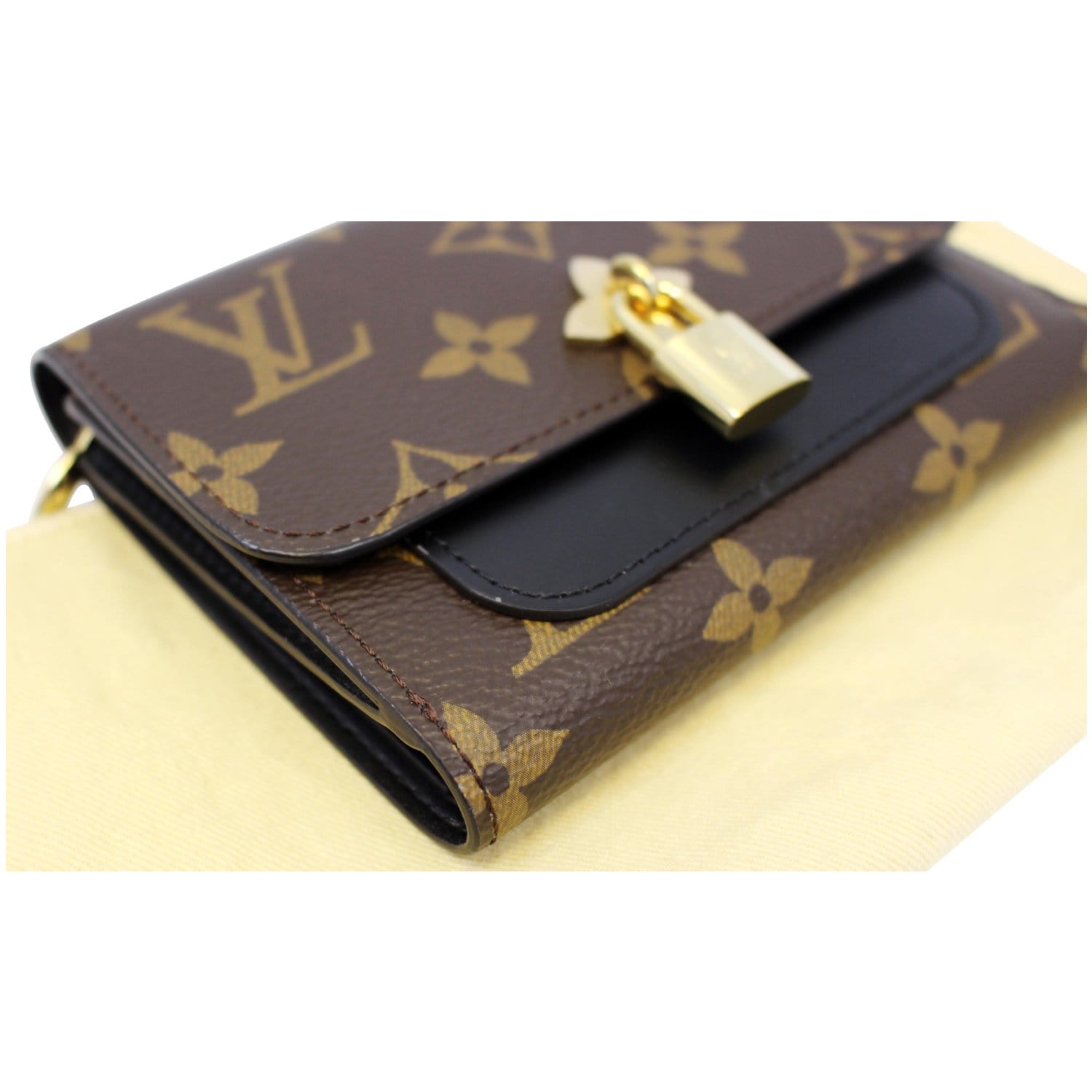 lv wallet with flower