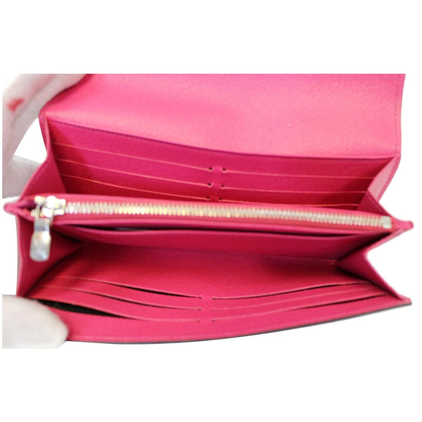 Louis Vuitton Sarah Epi Leather Wallet in Pink - inside view