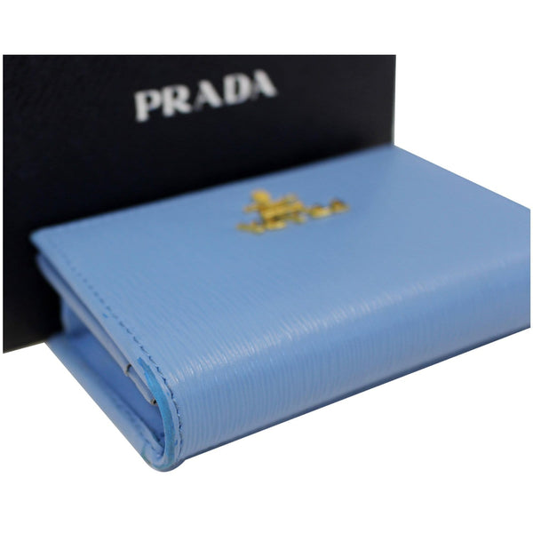 Prada Saffiano Wallet in Leather - Titled with Box right side view