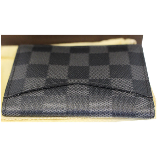 LOUIS VUITTON Pocket Organizer Damier Graphite Card Case Black-US