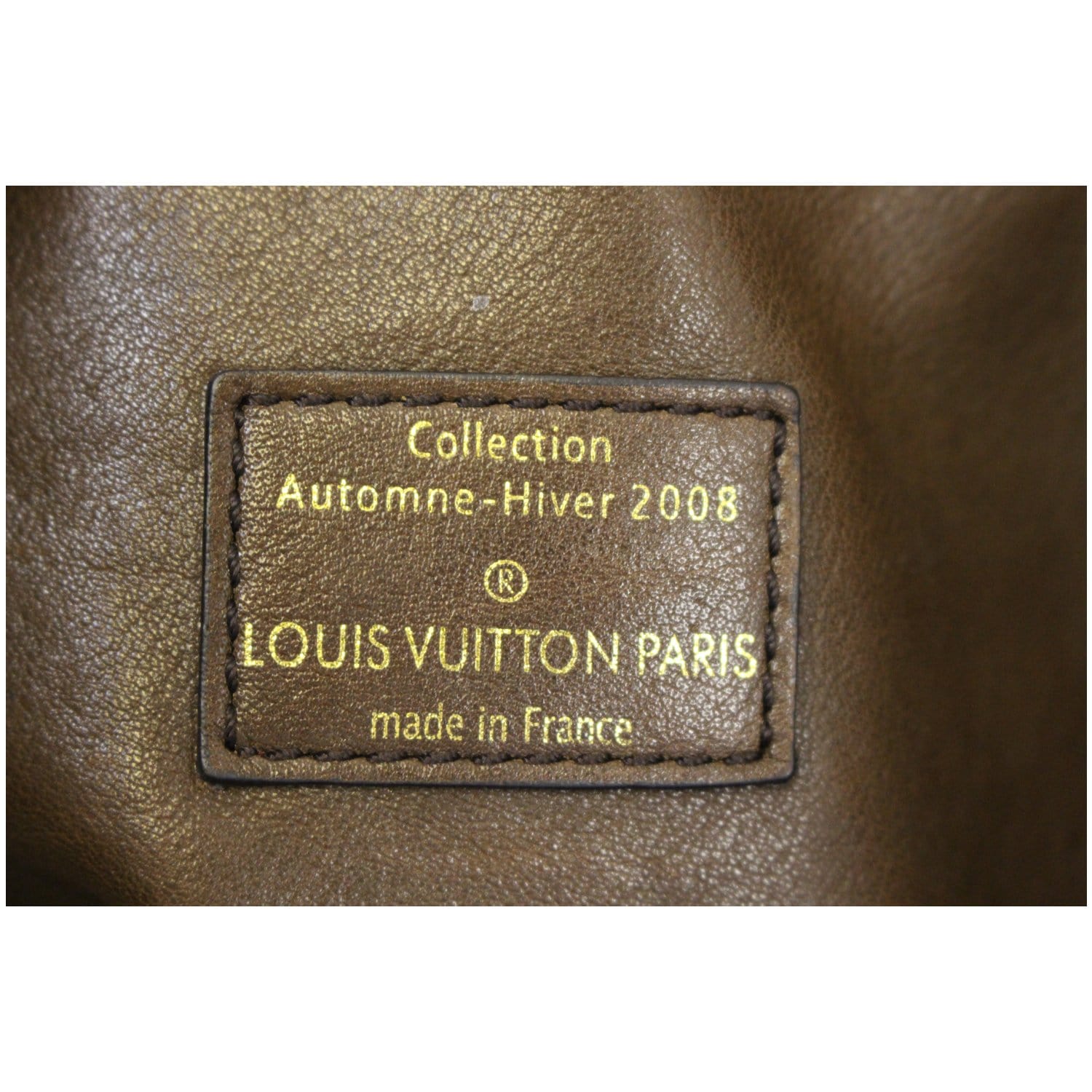 Louis Vuitton Limited Edition Brown Embossed Leather Paris Souple Wish Bag